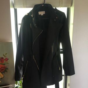 Fleece-Lined Hooded Rain Jacket, Never Worn